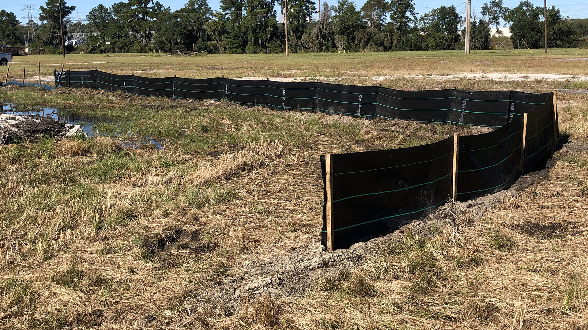 Erosion Sediment Silt Fence - T. R. Long Engineering, P.C. - Hinesville, GA